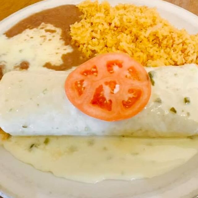 Burrito with Rice and Bean.