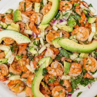 Camarones Ahogados (Sauteed Shrimp Ceviche)